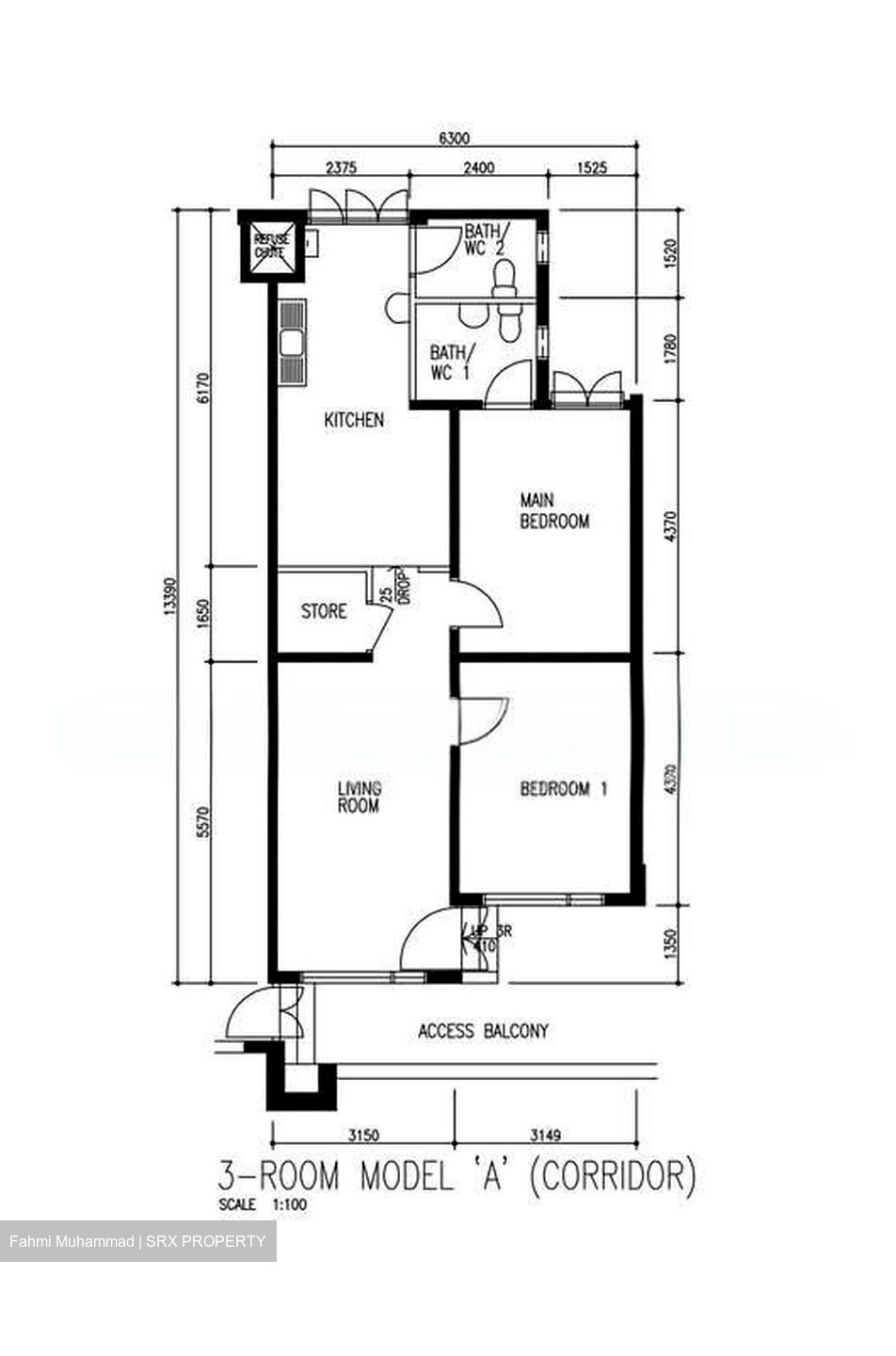 Blk 340 Bukit Batok Street 34 (Bukit Batok), HDB 3 Rooms #594551921